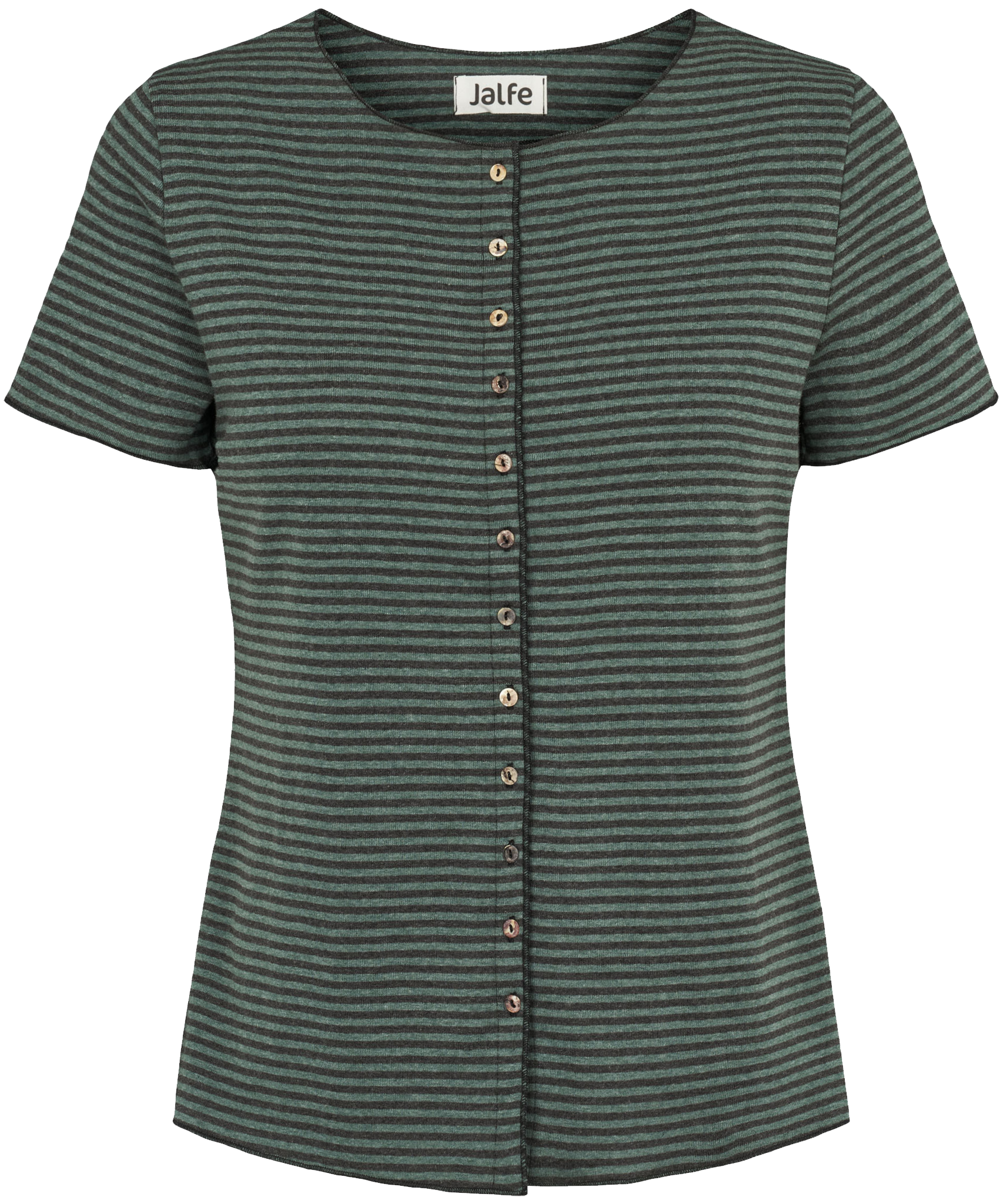 Button shirt s/s stripes organic cotton